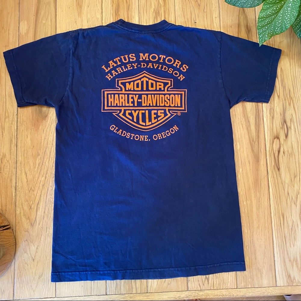 COPY - Vintage Harley Davidson Eagle on Fat Bike Tee - Picture 4 of 10